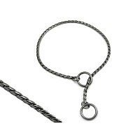 Цепочка-кобра для выставки, серебряная d 5,00 мм, l 55-70 см